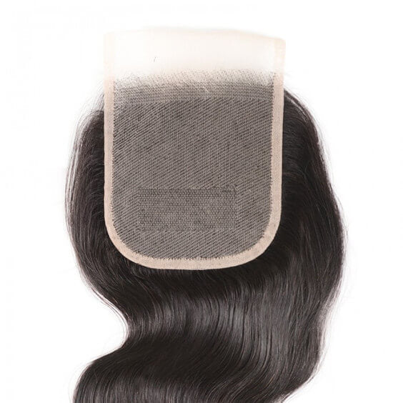 4x4 Body Wave 100% Raw Brazilian Hair Closures